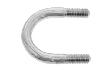 (製作見積品) ステンレス 特寸Uボルト(胴太)(ミリネジ M24)(p＝芯々ピッチ/H＝内寸高/Sねじ部長)